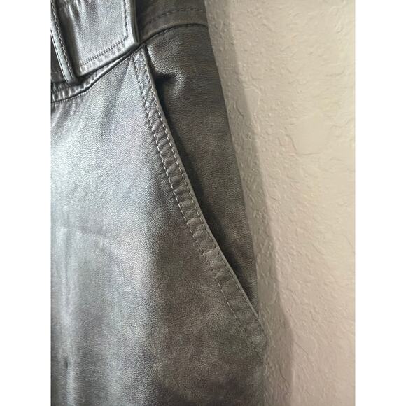 Fashion Nova Gray Western Moves Convertible Faux Leather Pants Women’s Medium - Picture 7 of 12